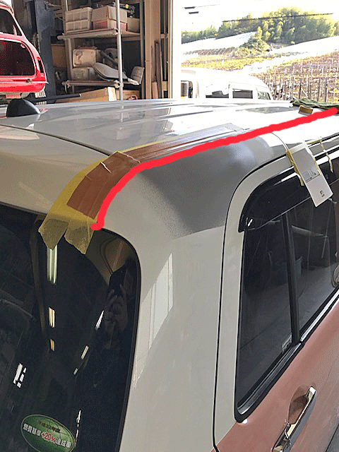 車のルーフ天井の傷やへこみの修理費用 もと車屋さんがこっそりつぶやくブログ失敗しない車の修理方法
